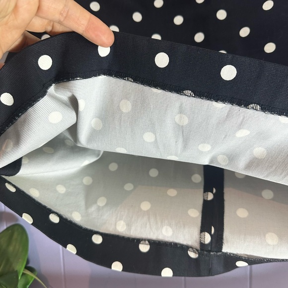 Rafaella Black and White Polka Dot Mini Skirt - Picture 6 of 8